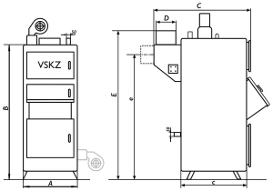 Твердотопливный котел ВСКЗ-КОМФОРТ 150